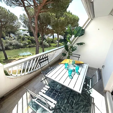 Climatise 4pers Motte Ponant, Vue Exceptionnelle Lac, Double Terrasse, Parking, Base Nautique, Golf & A Pied, Draps & Serviettes Fournis - 2eme Etage Sans Ascenceur Apartment La Grande-Motte
