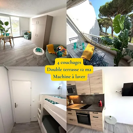 شقة 4pers Motte Ponant, Vue Exceptionnelle Lac, Double Terrasse, Parking, Base Nautique, Golf & A Pied, Draps & Serviettes Fournis - 2eme Etage Sans Ascenceur *